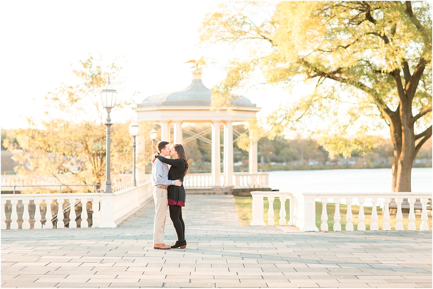 philadelphia engagement session at waterworks