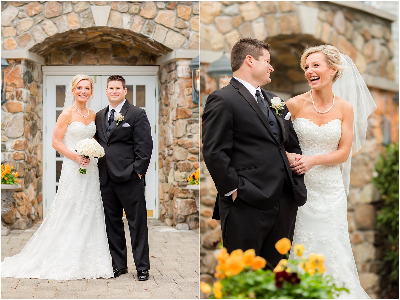 Happy bride and groom at Olde Mill Inn