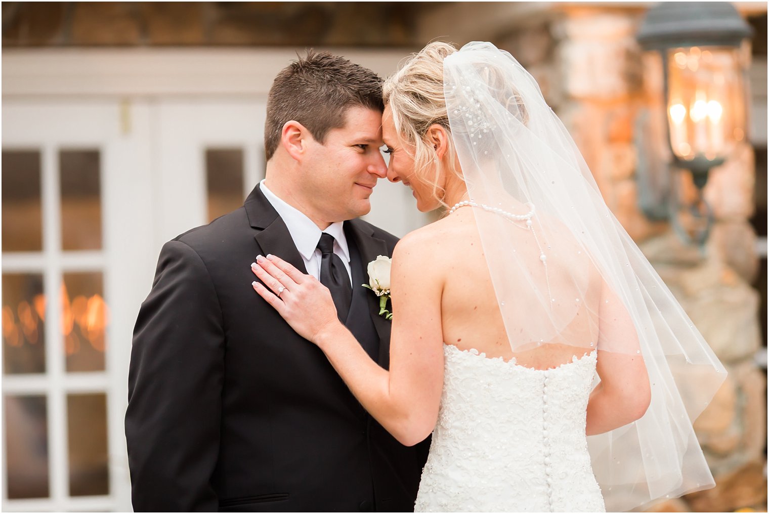 Sweet bride and groom photo