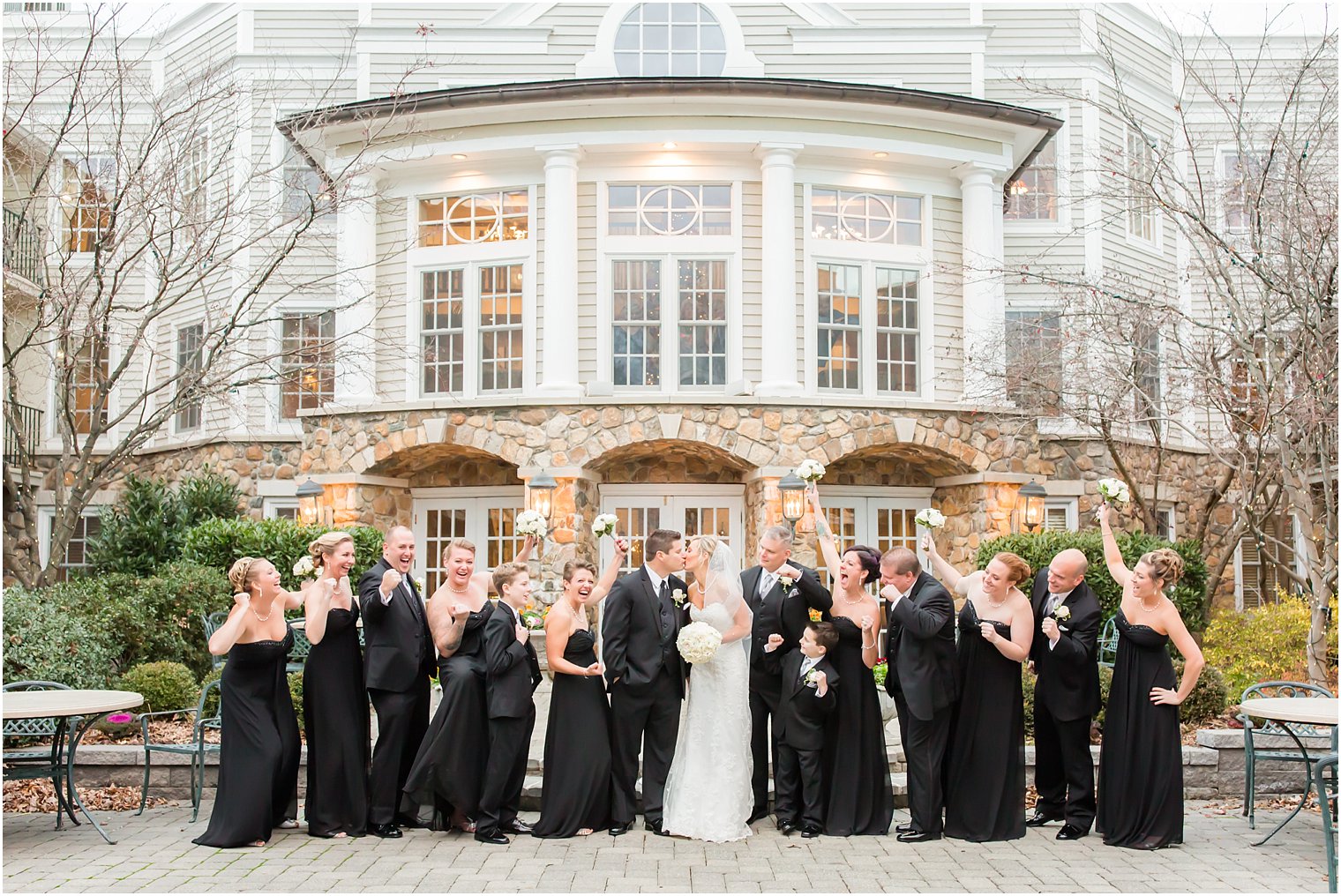 Fun bridal party shot