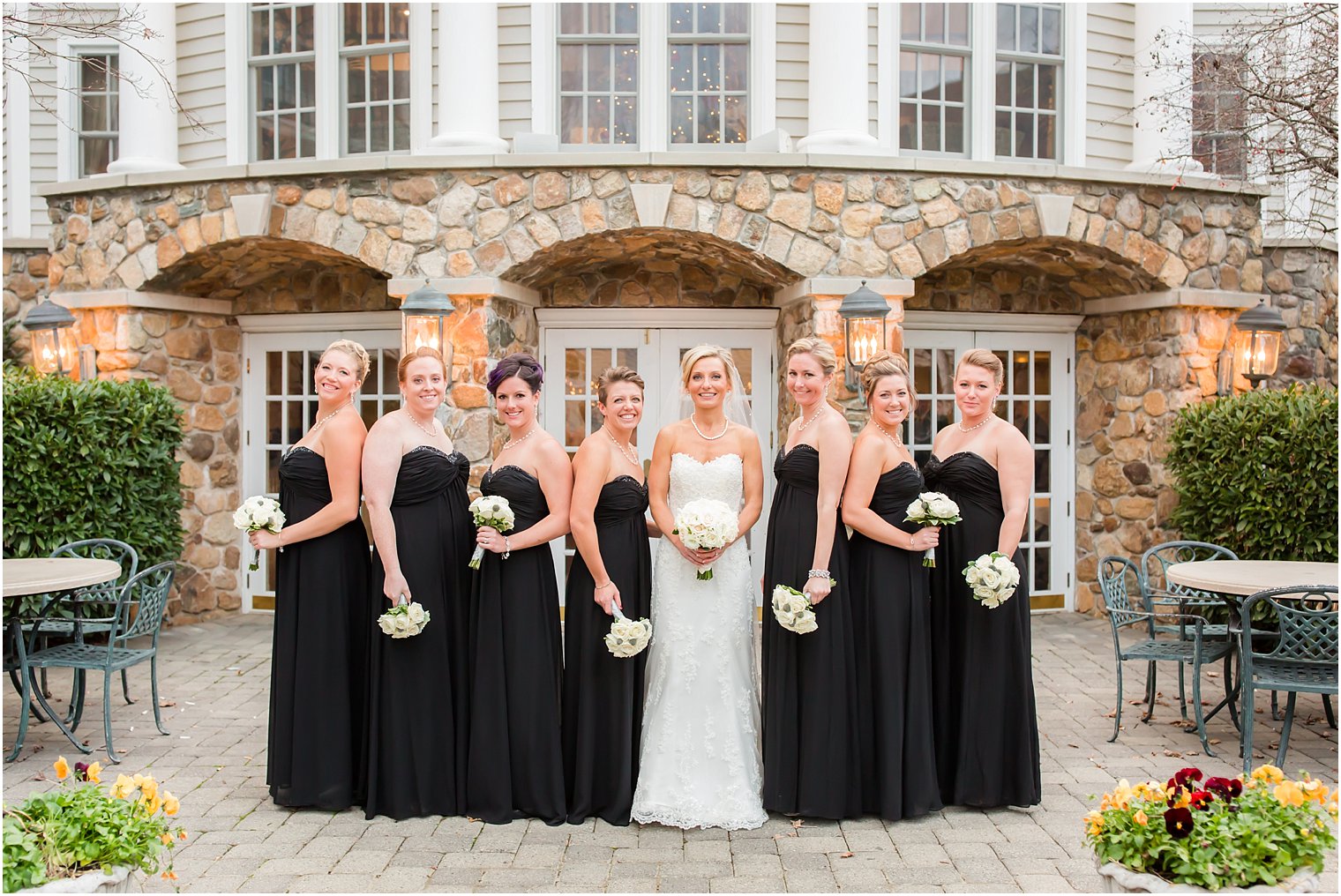 Black bridesmaids dresses