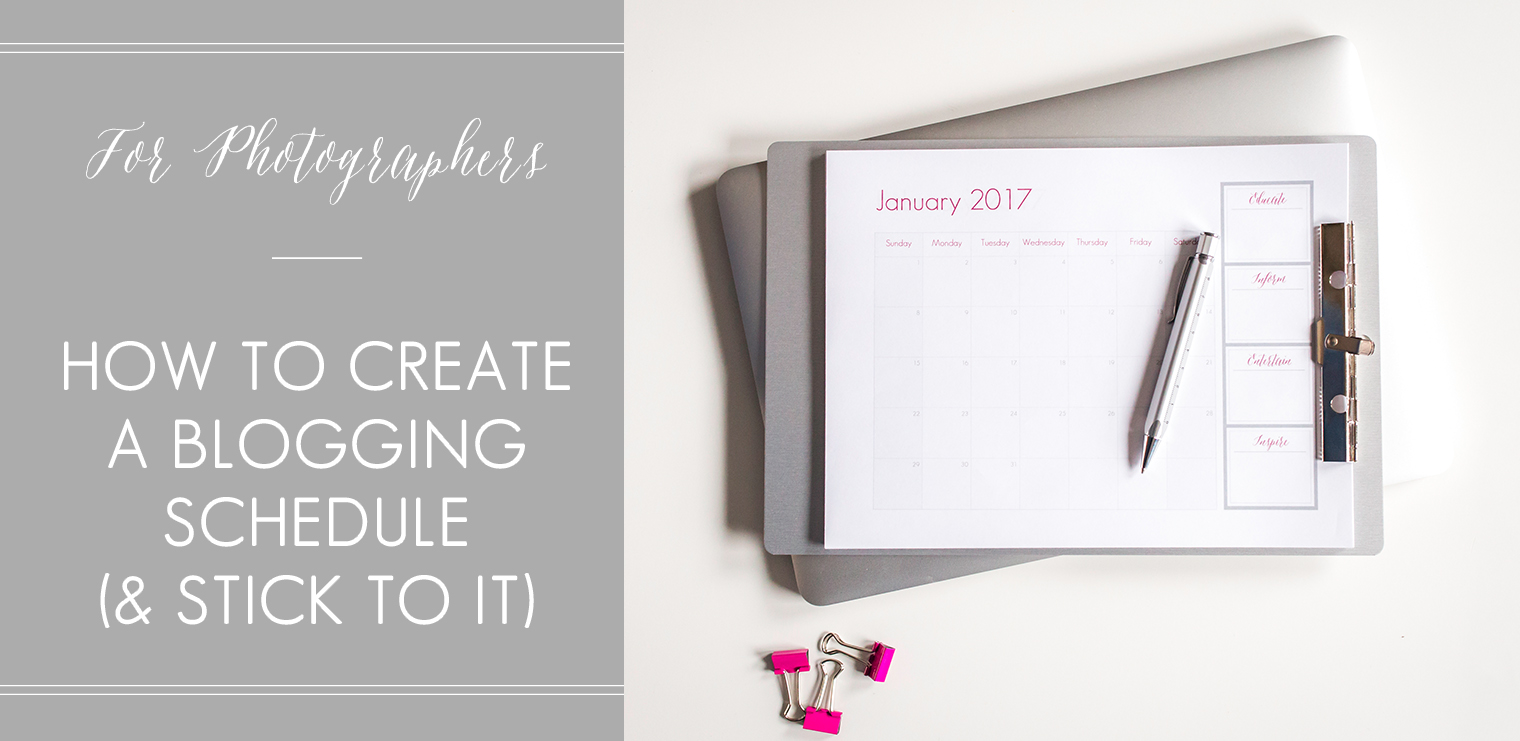How to create a blogging schedule (and stick to it)