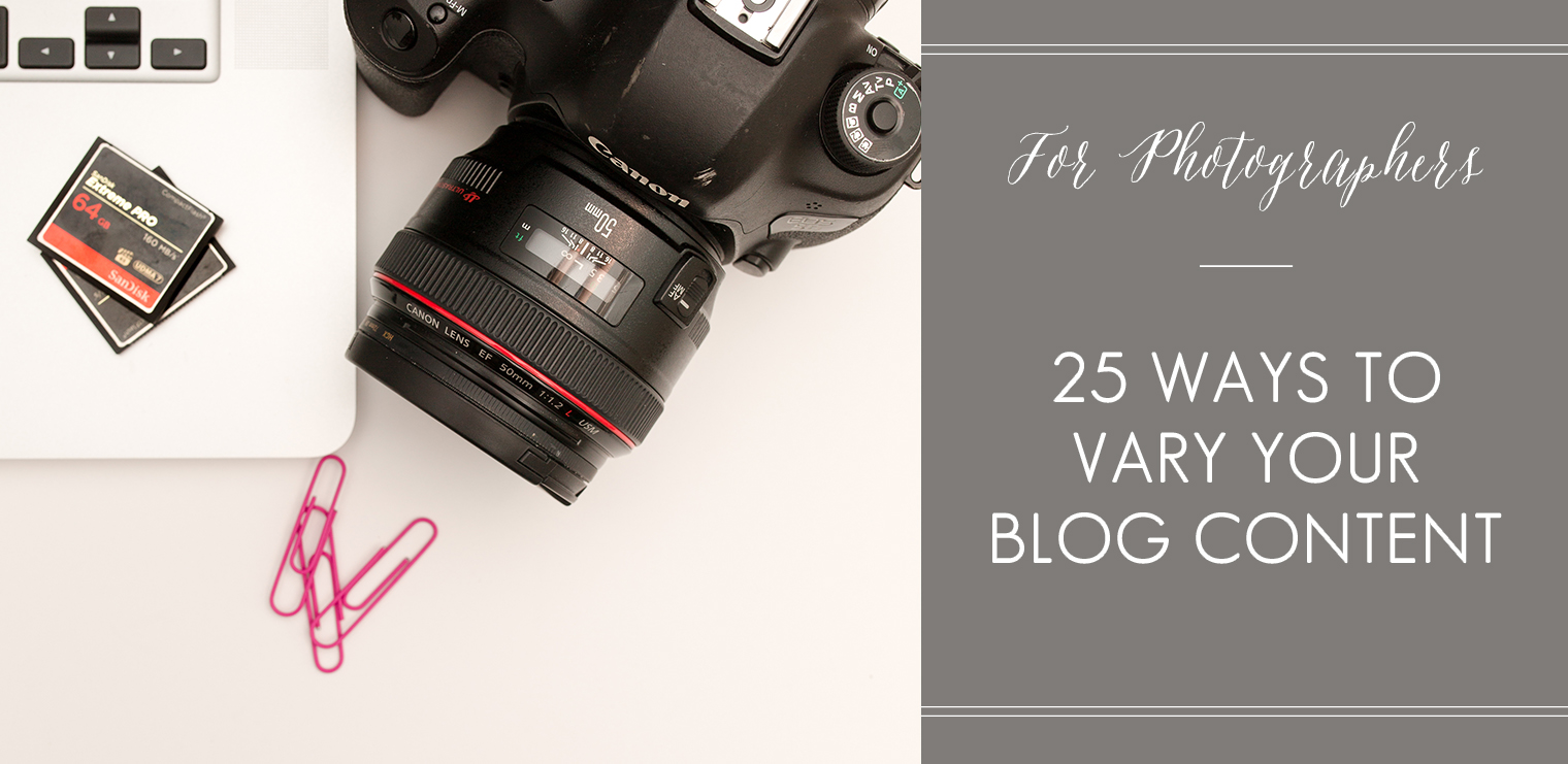 Ways to Vary Blog Content