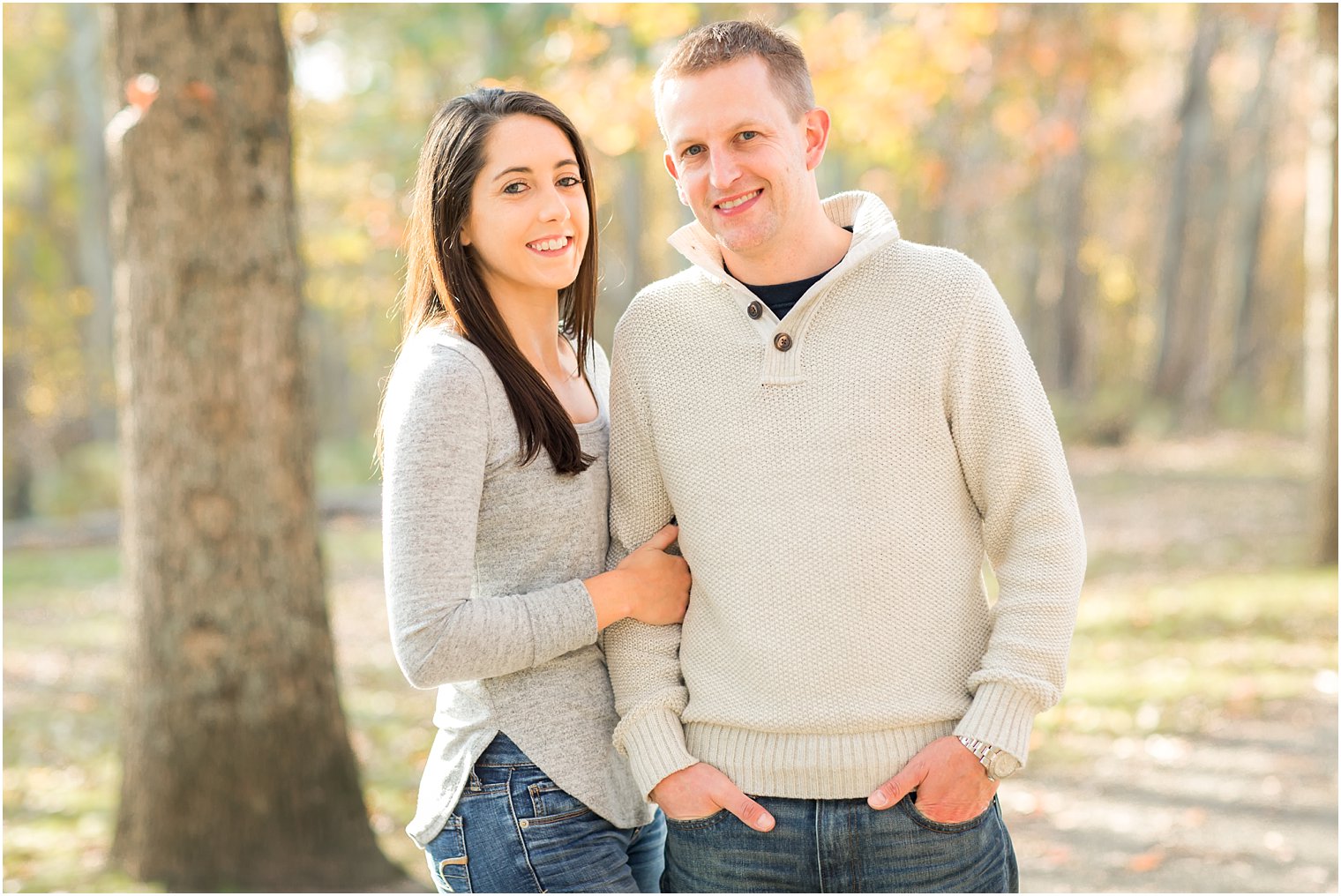 Allaire State Park Fall Engagement Images