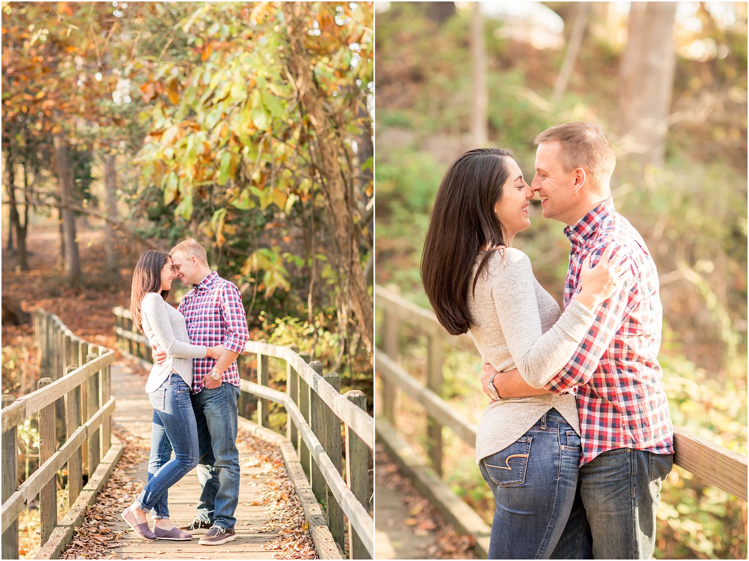 Couple in love at Allaire State Park