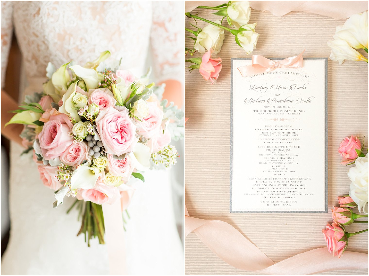 Wedding bouquet by Bogath Weddings and Events | Invitation by Holland Designs