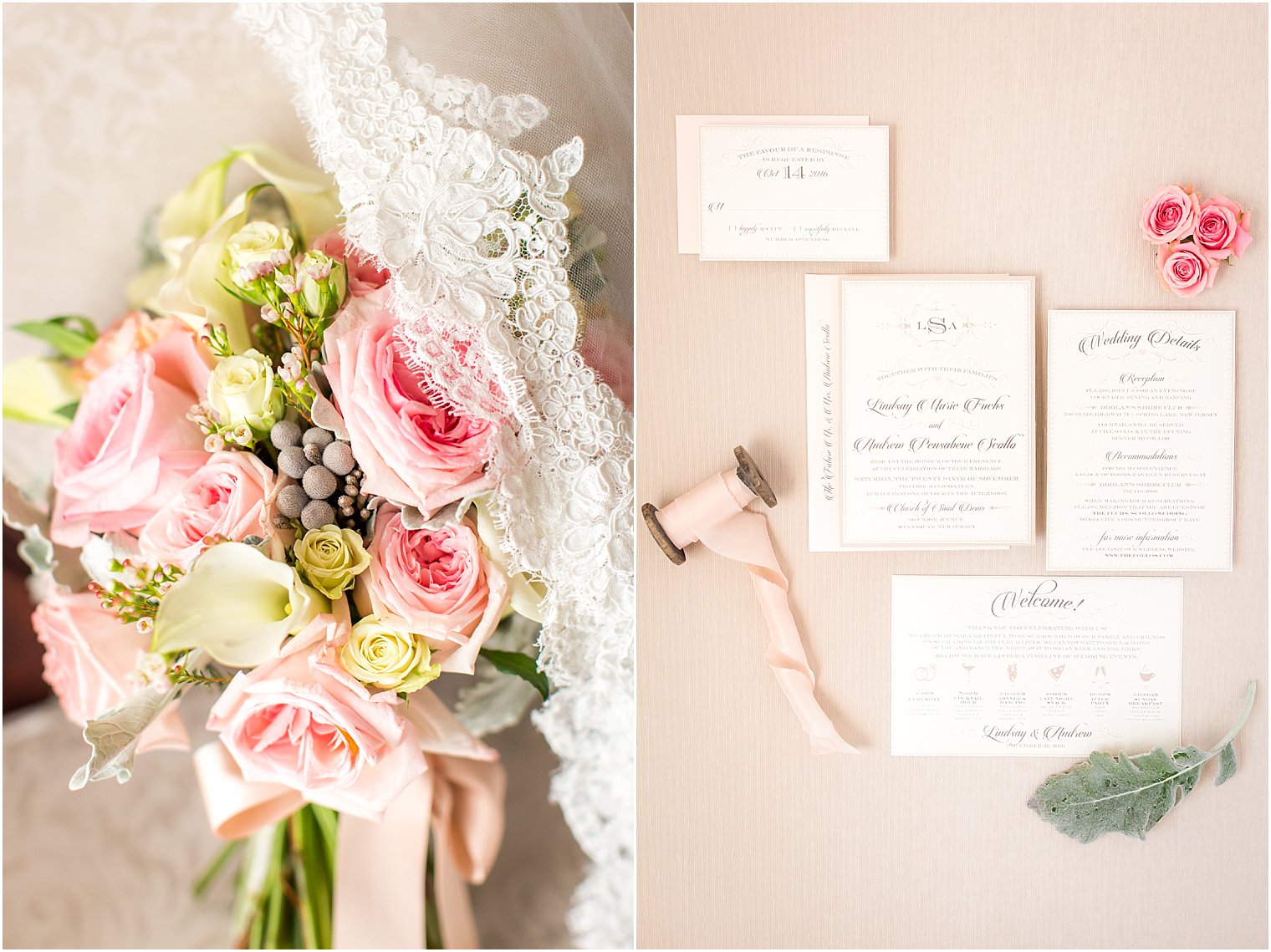 Bouquet by Bogath Weddings and Events | Invitation by Holland Designs