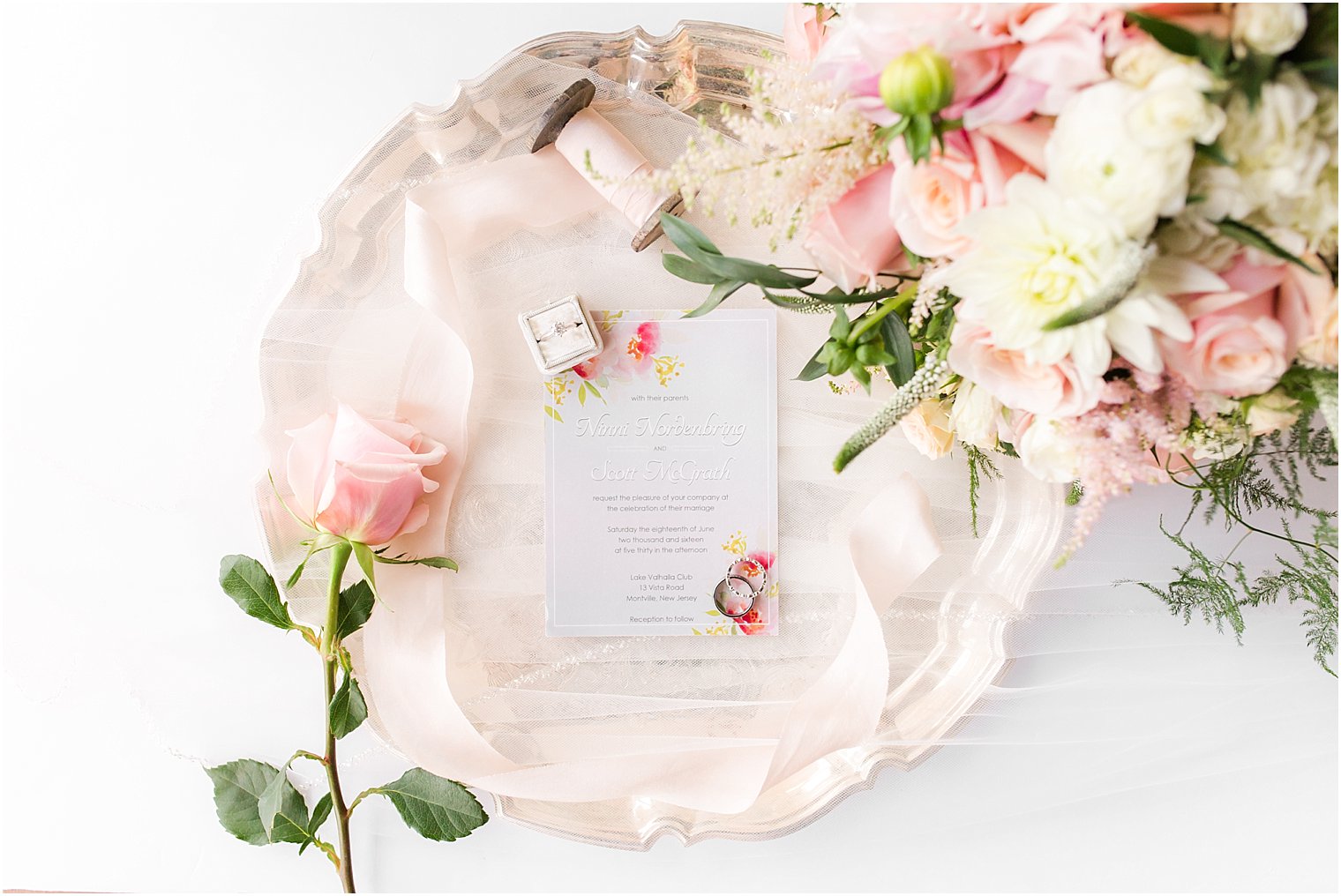 Invitations by Michele Blackwell and Florals by Louisa Amabile Testa