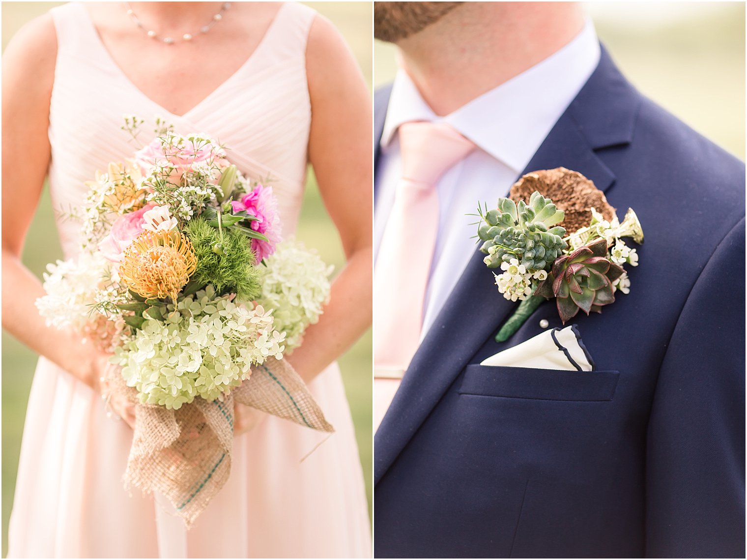 Bouquet and boutonniere by Margaret Kelly