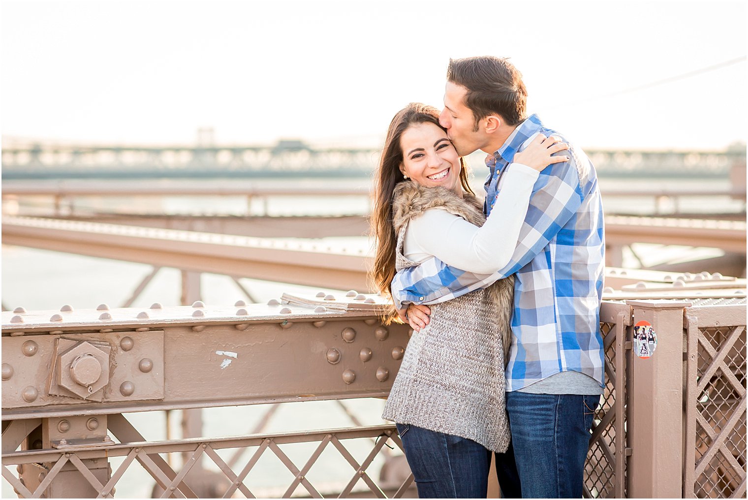 Happy couple in love in NYC