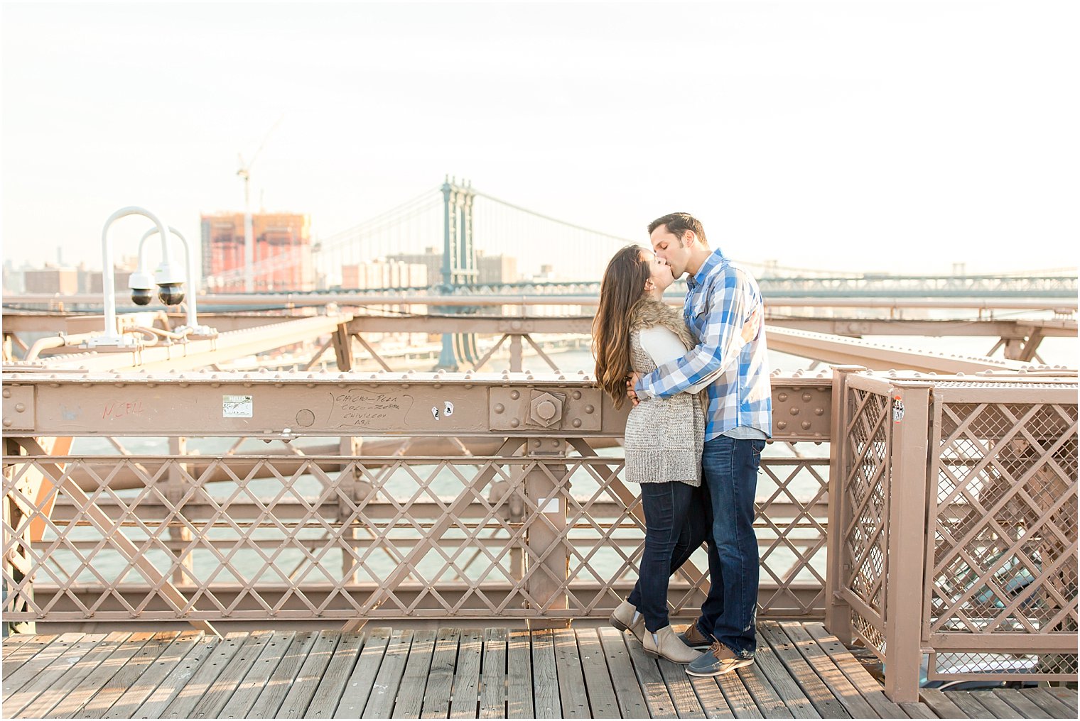 morning light on the Brooklyn Bridge