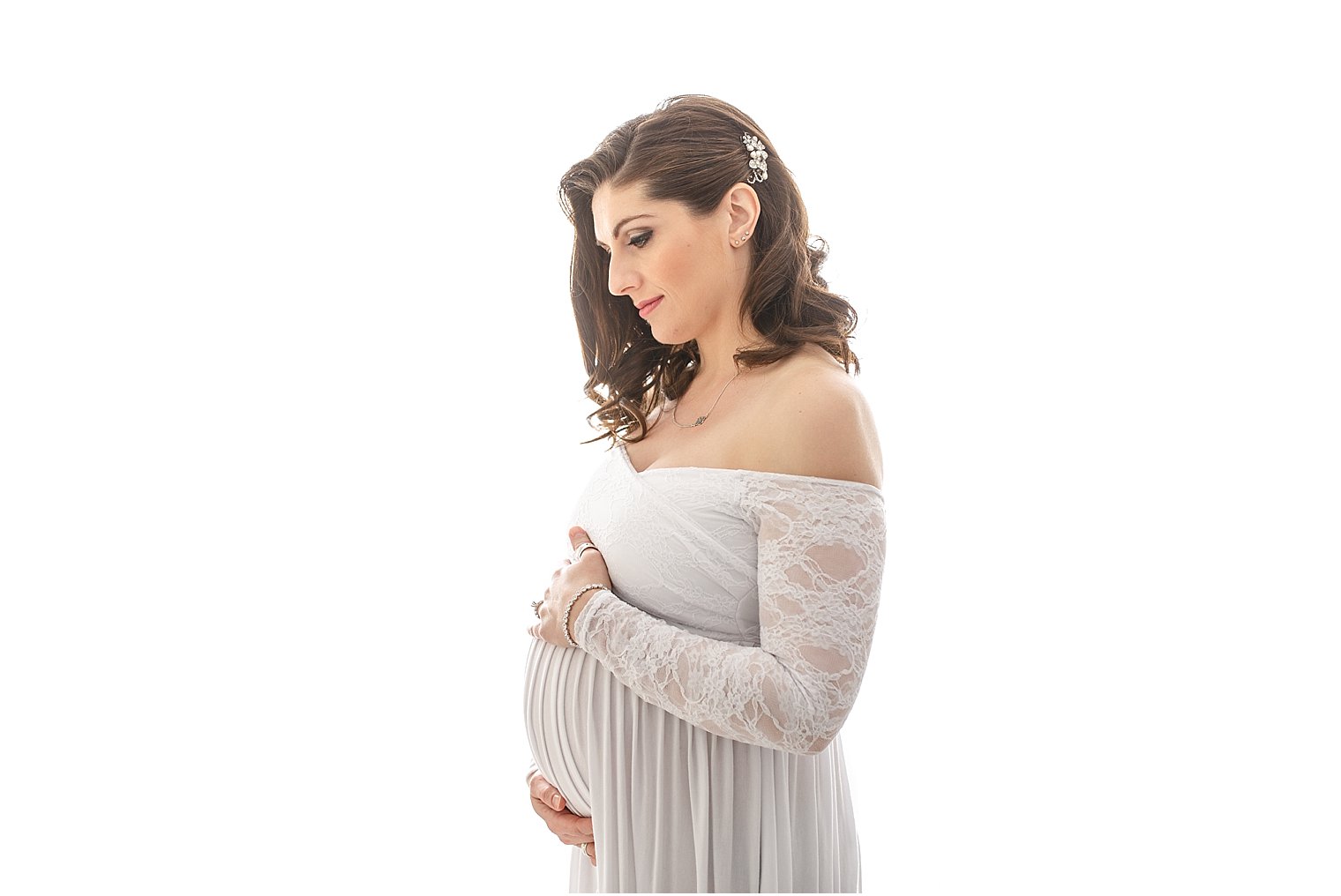 Backlit maternity photo