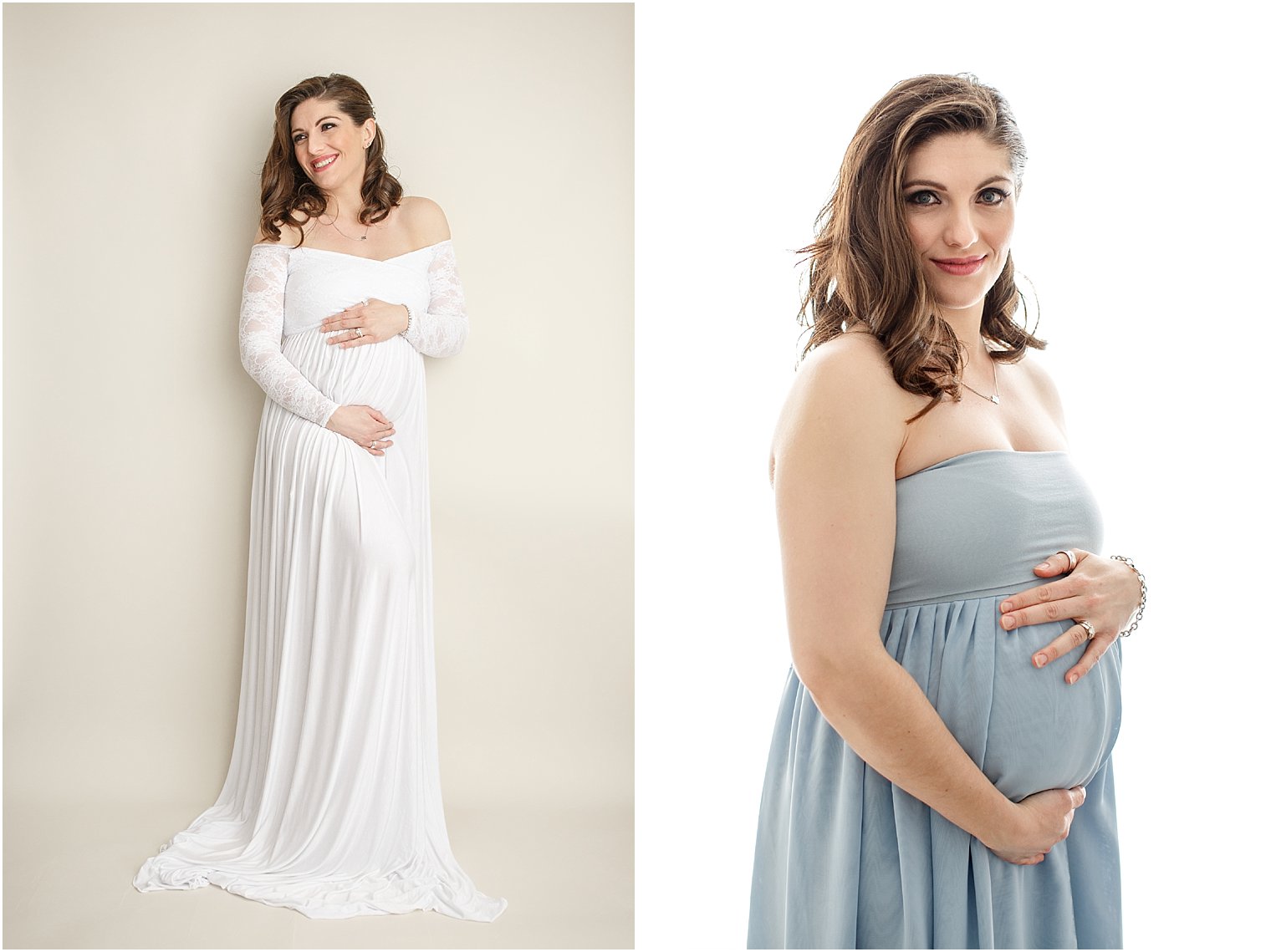 Elegant studio maternity session in NJ