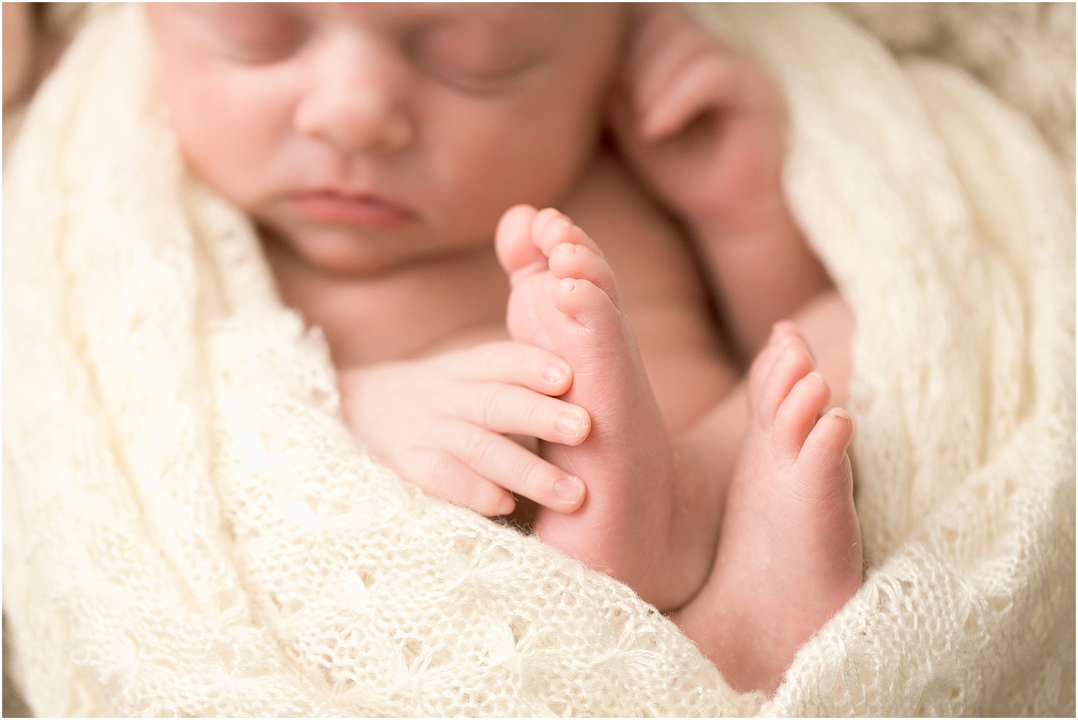 Newborn macro photo