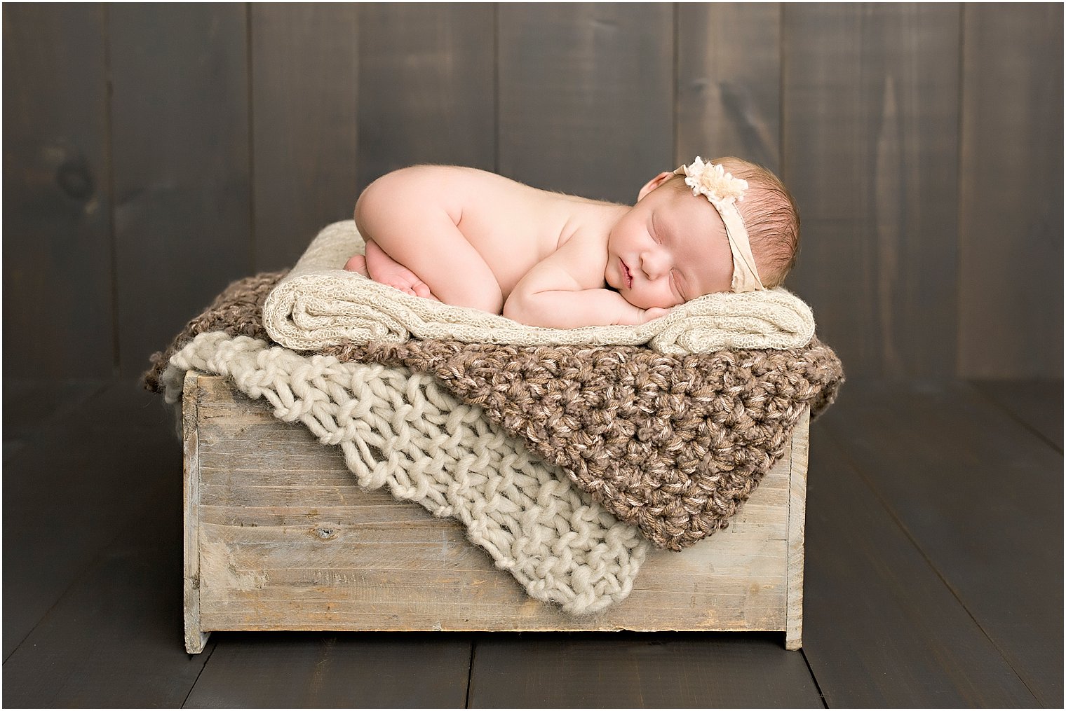 Newborn baby in-studio session