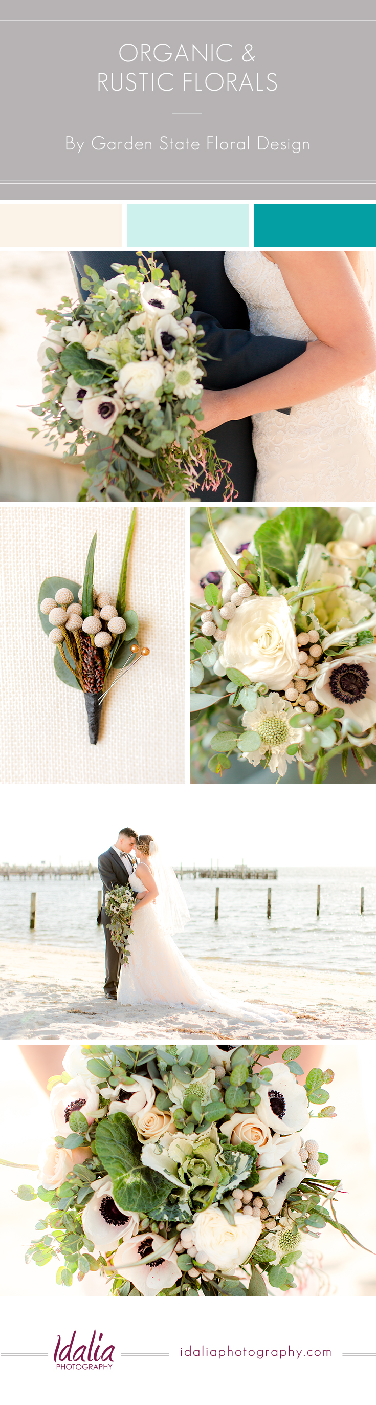 Brant Beach Yacht Club Wedding Florals by Garden State Floral Design | Styling by Bogath Weddings and Events | Photos by Idalia Photography