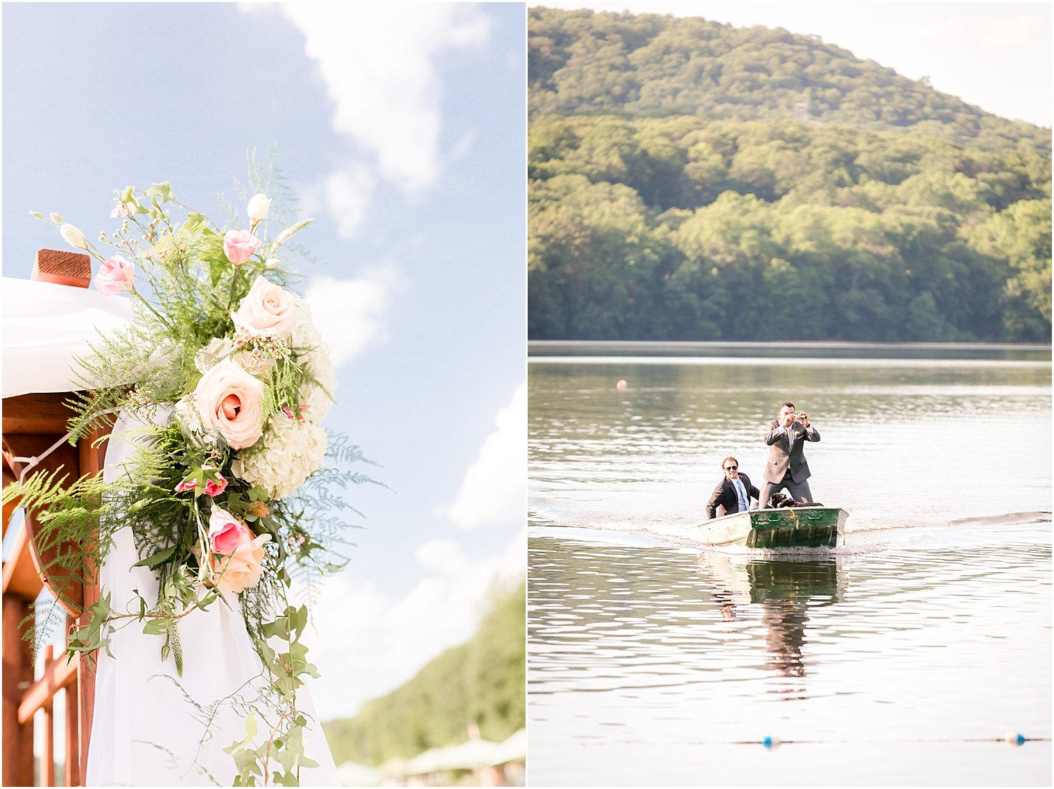 Outdoor Wedding Ceremony at Lake Valhalla Club