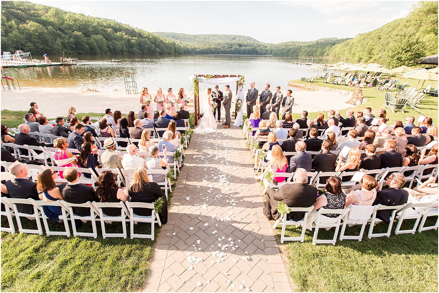 Wedding Ceremony at Lake Valhalla Club