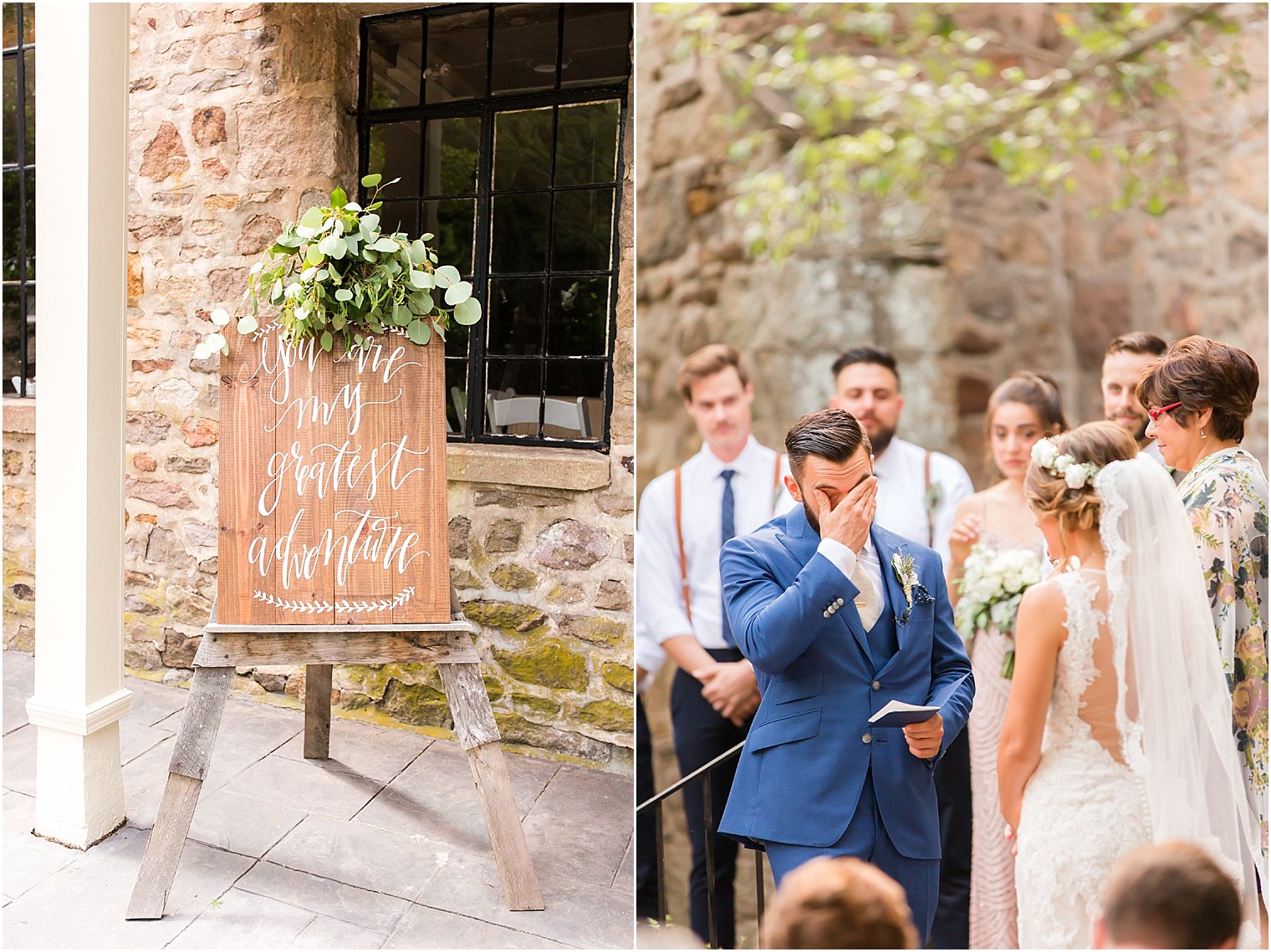 Wedding Ceremony at Holly Hedge Estate, New Hope PA