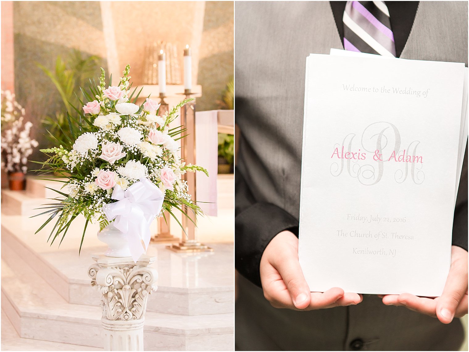 Wedding Ceremony at St. Theresa's Kenilworth, NJ