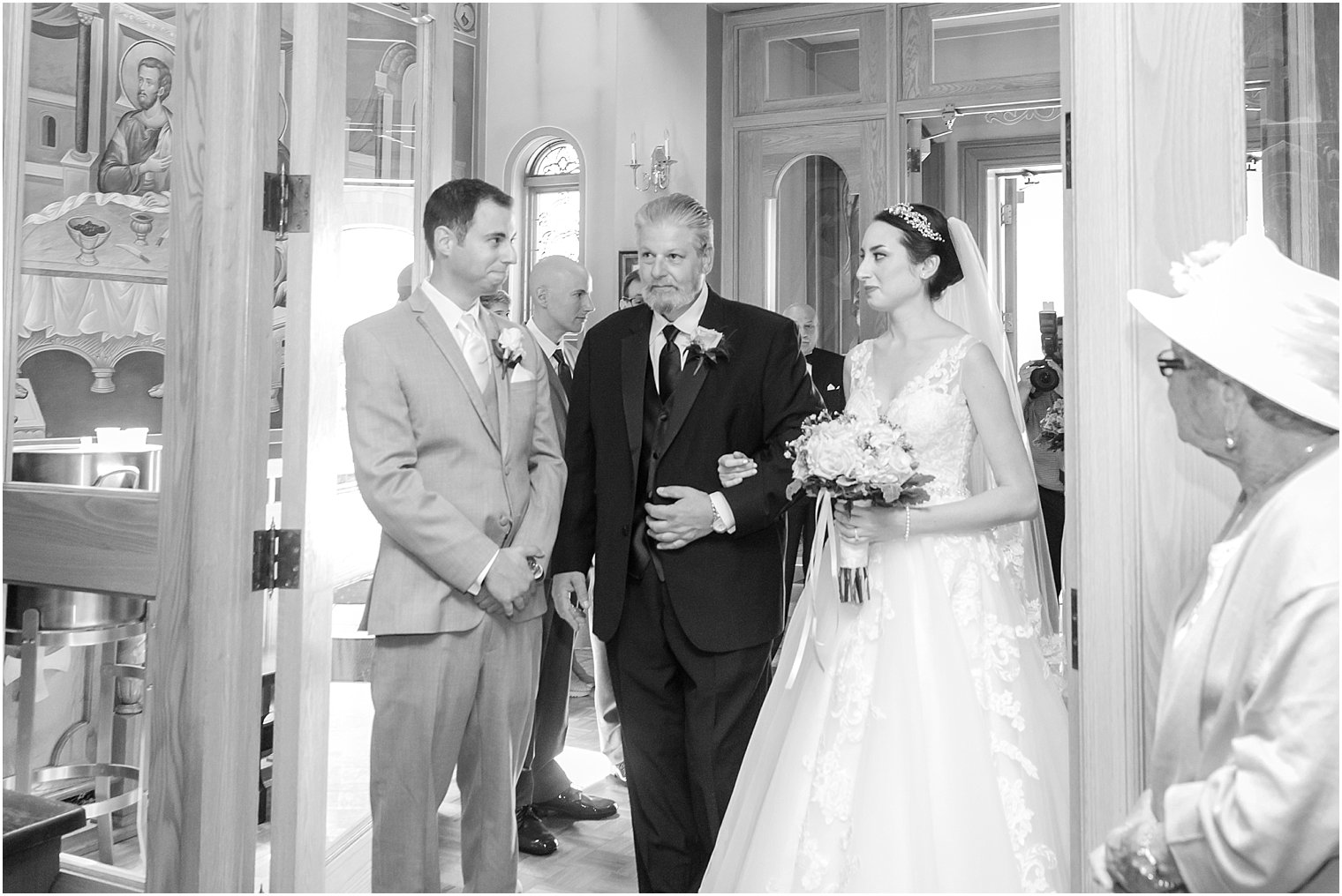 Wedding ceremony at St. Alexander Nevsky Cathedral