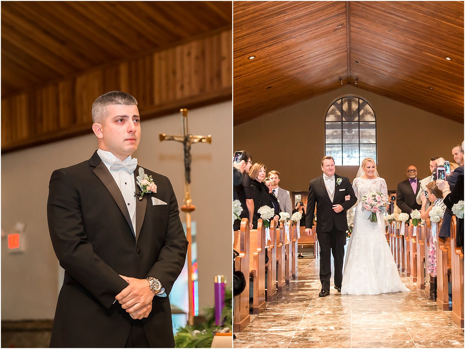 Wedding ceremony at Church of St. Denis