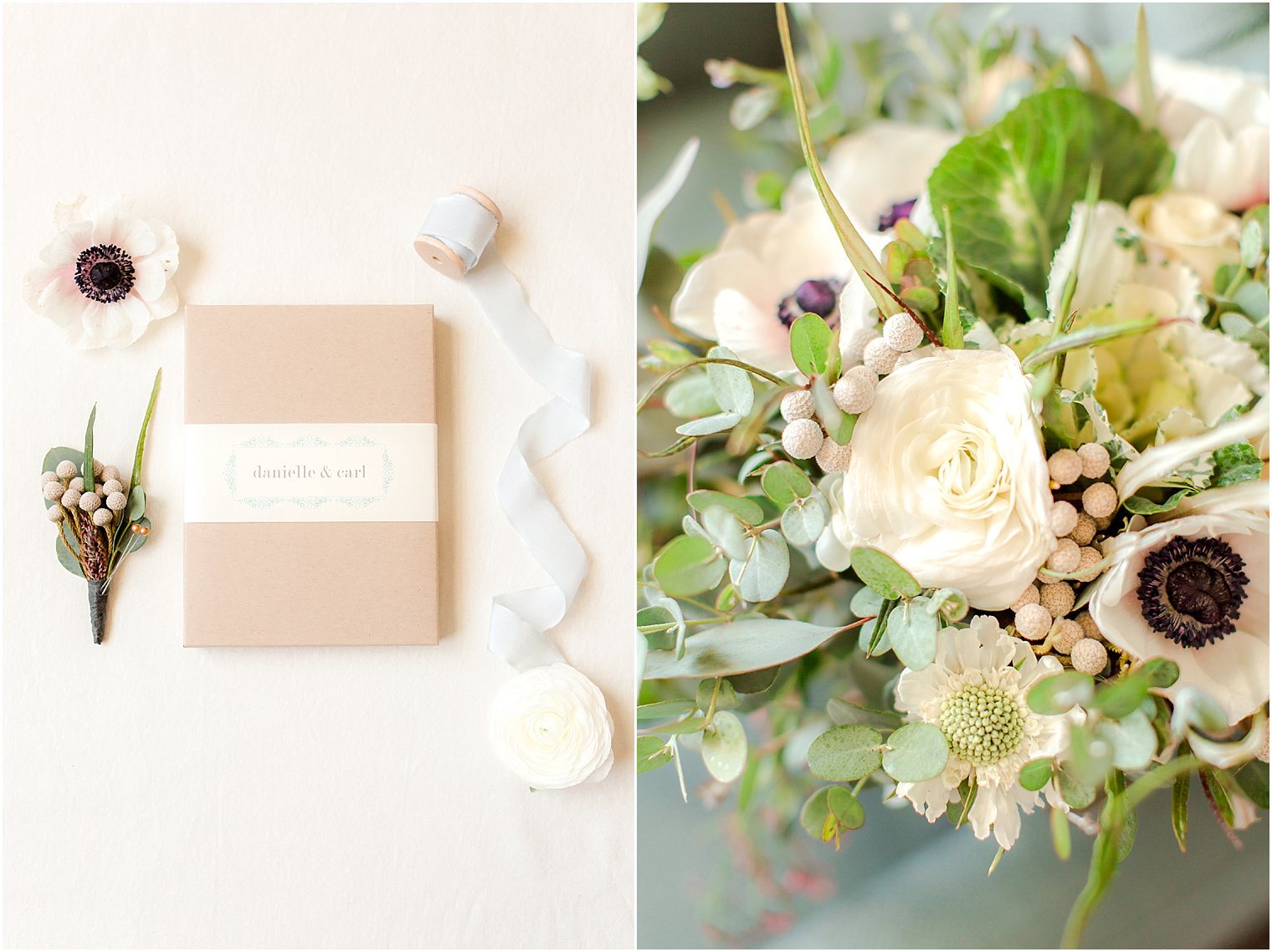Wedding Invitations by Beacon Lane | Florals by Garden State Flower Market