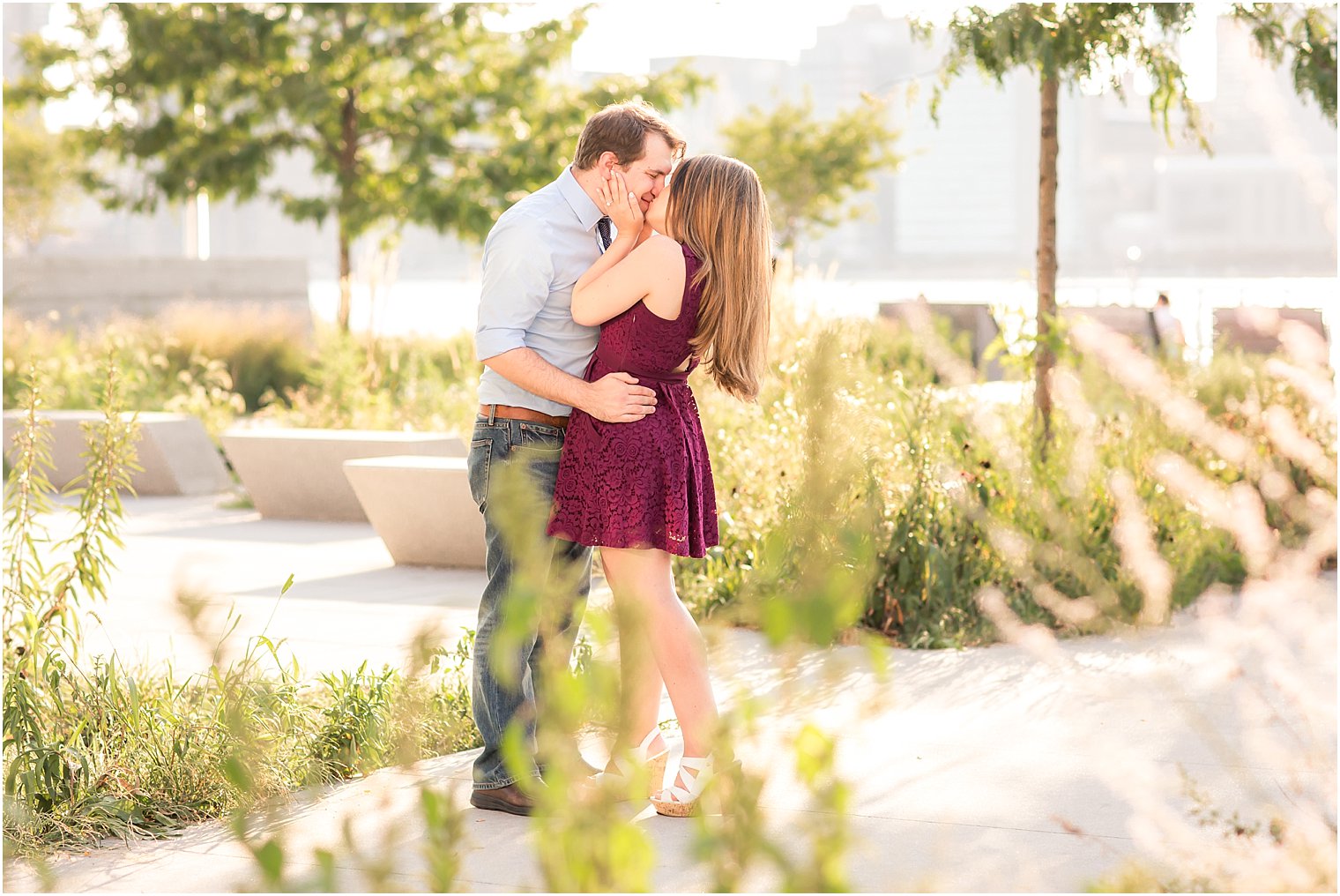 Couple in love in Long Island City