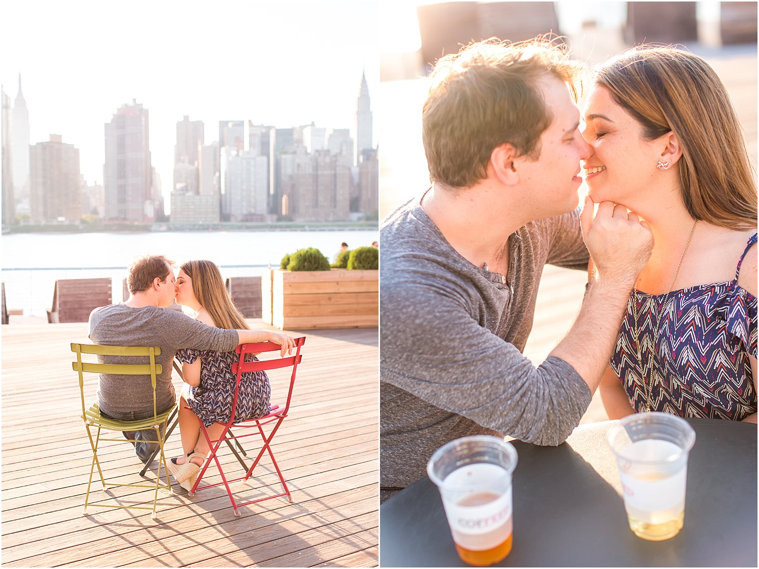 Romantic sunset portrait shoot