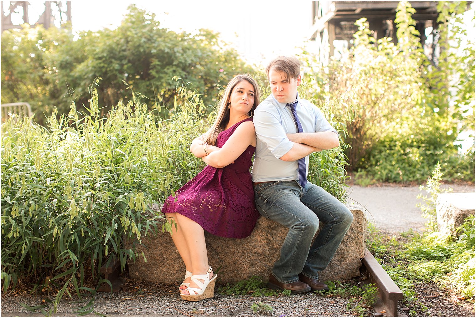 Silly pose idea for engagement photo