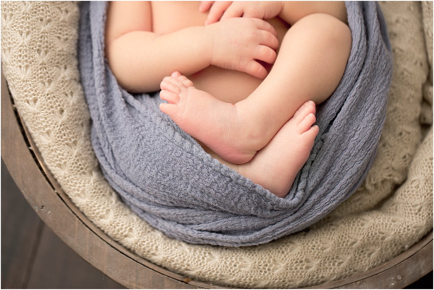 Close-up photo of little baby feet