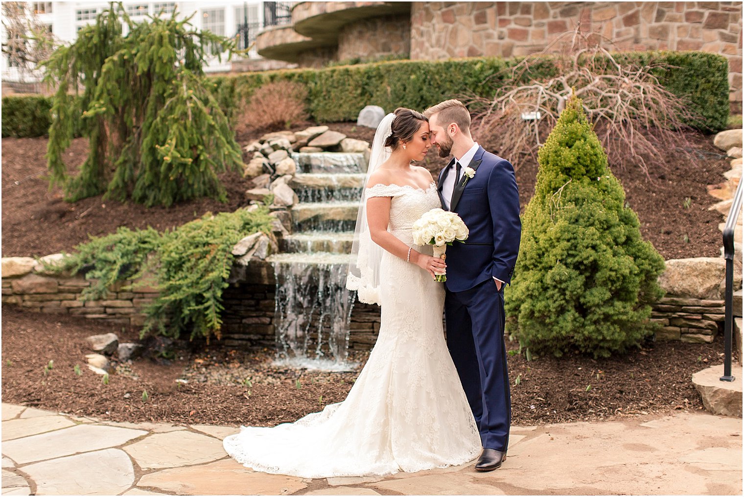 Park Savoy Wedding Couple in the garden