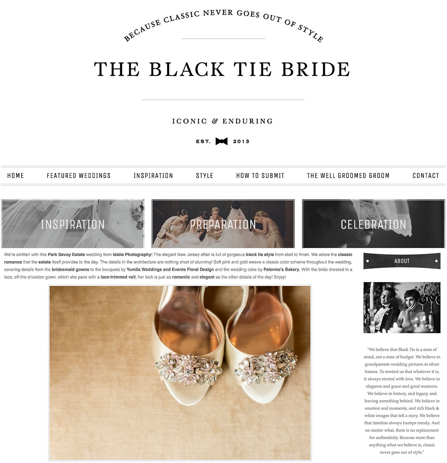 Park Savoy Wedding Published on The Black Tie Bride