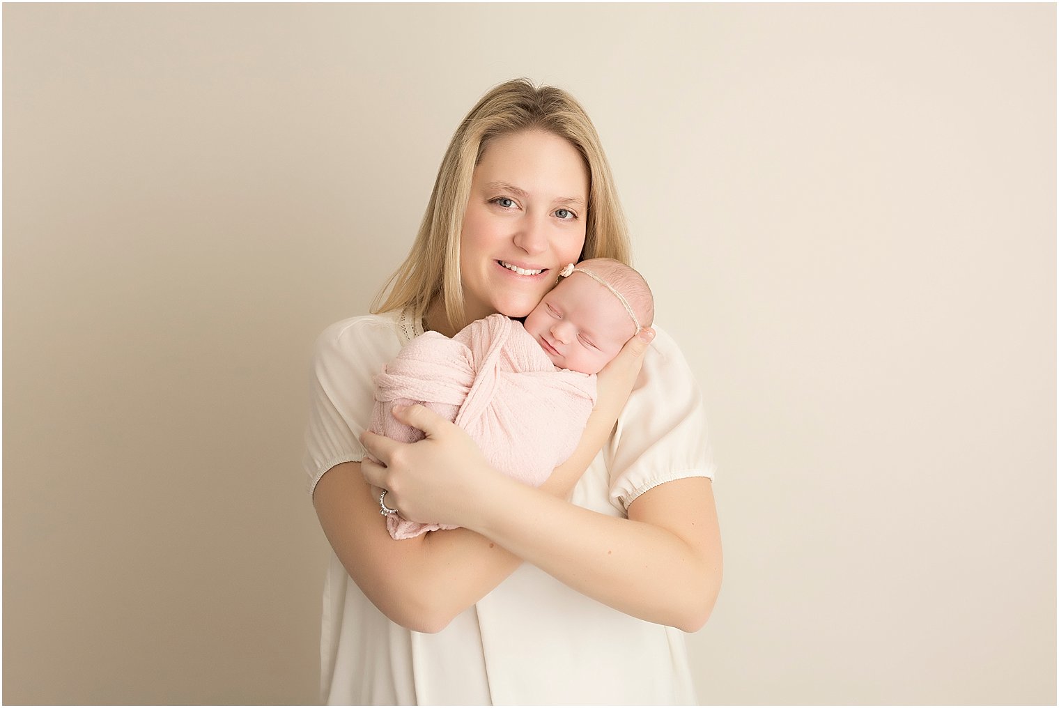 Mother and daughter newborn photo