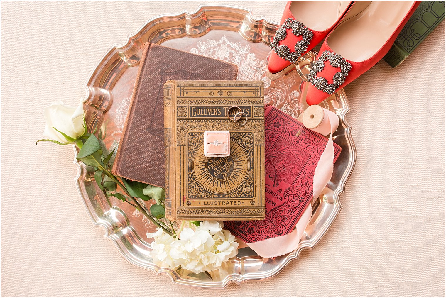 Image of literature themed wedding