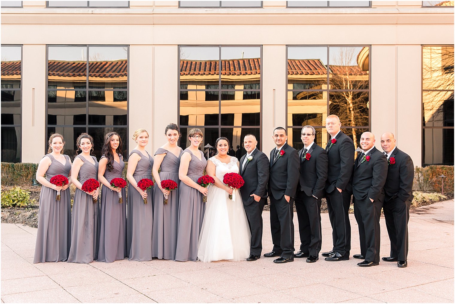 Gray and black bridal party colors | Idalia Photography