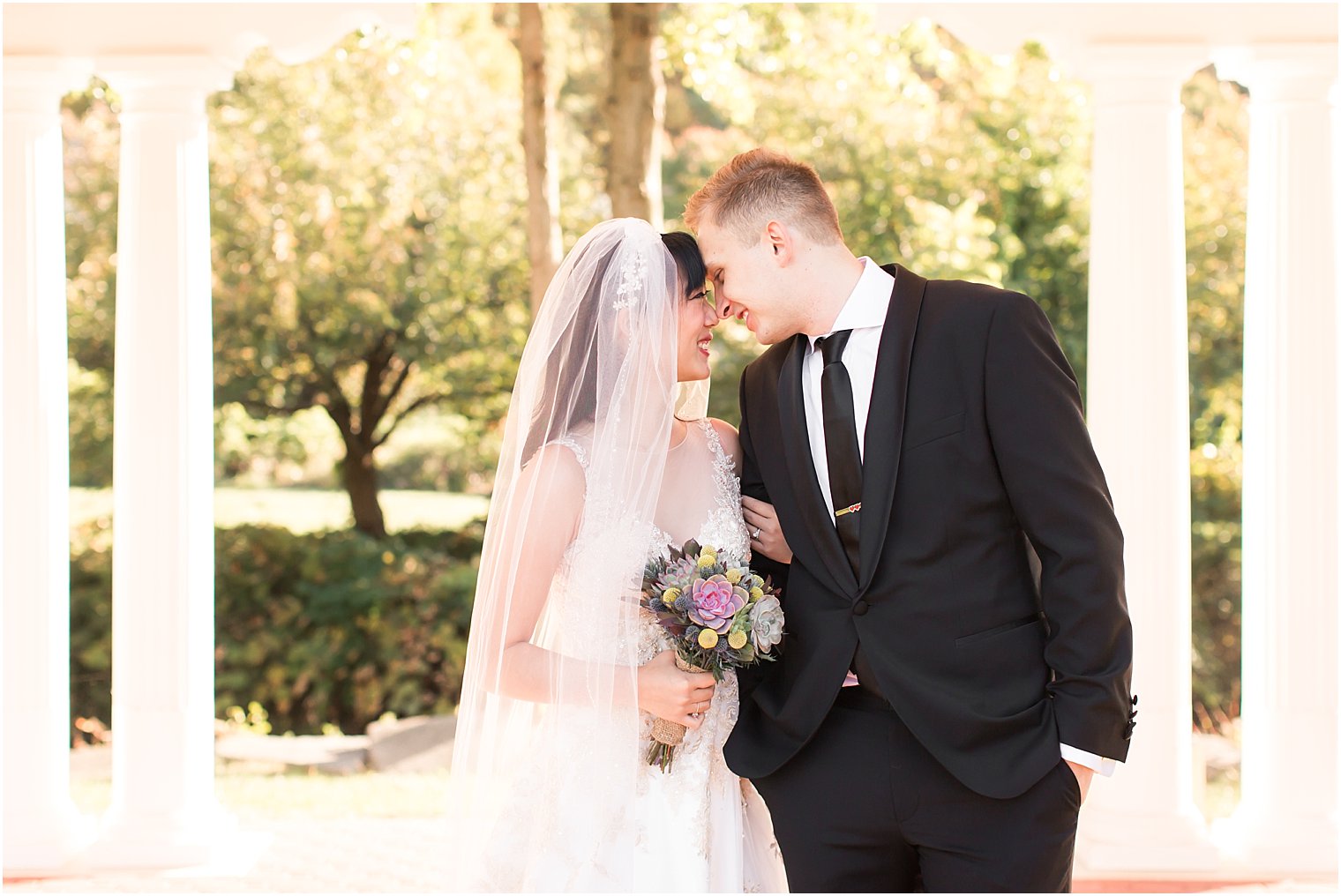 Fall wedding portrait in East Hanover, NJ | Photo by Idalia Photography