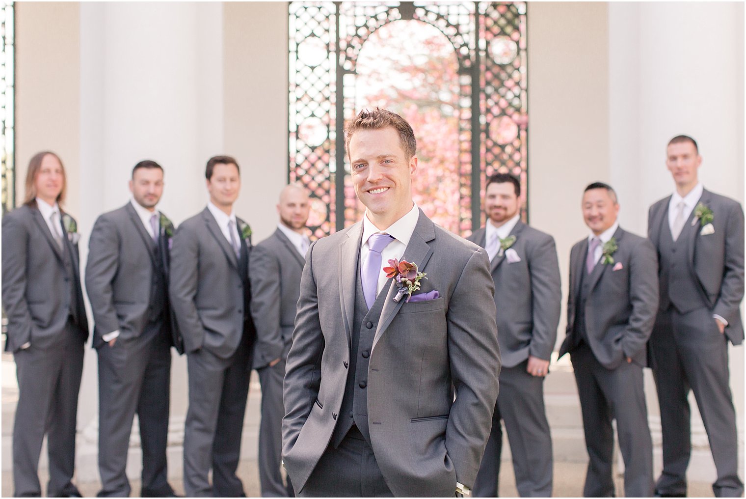 Groomsmen in gray | Idalia Photography