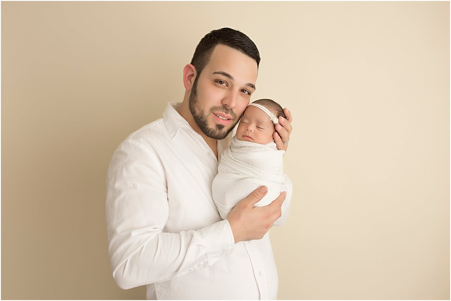 Newborn Photography NJ Father and daughter photo