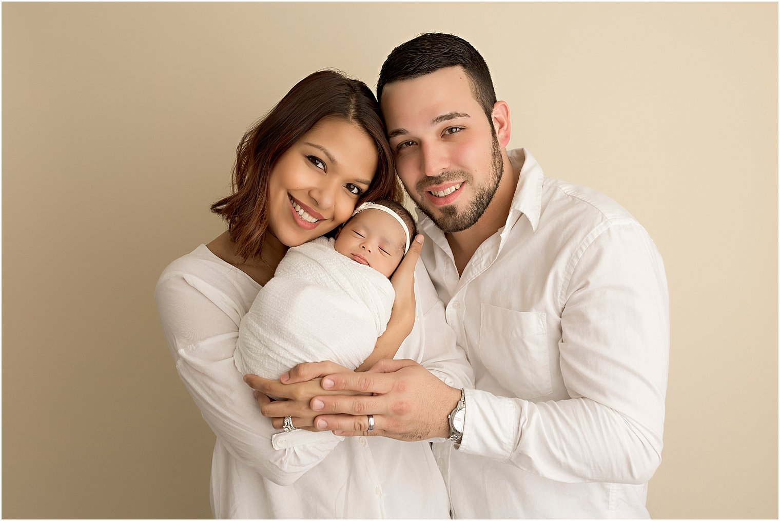 Family photo during newborn session