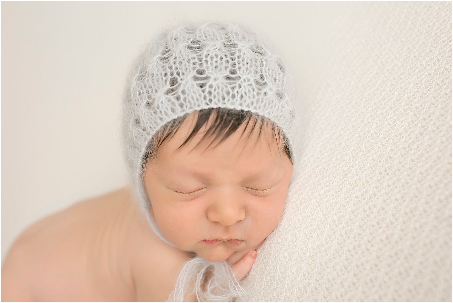 Light blue mohair hat by Blueberry Props