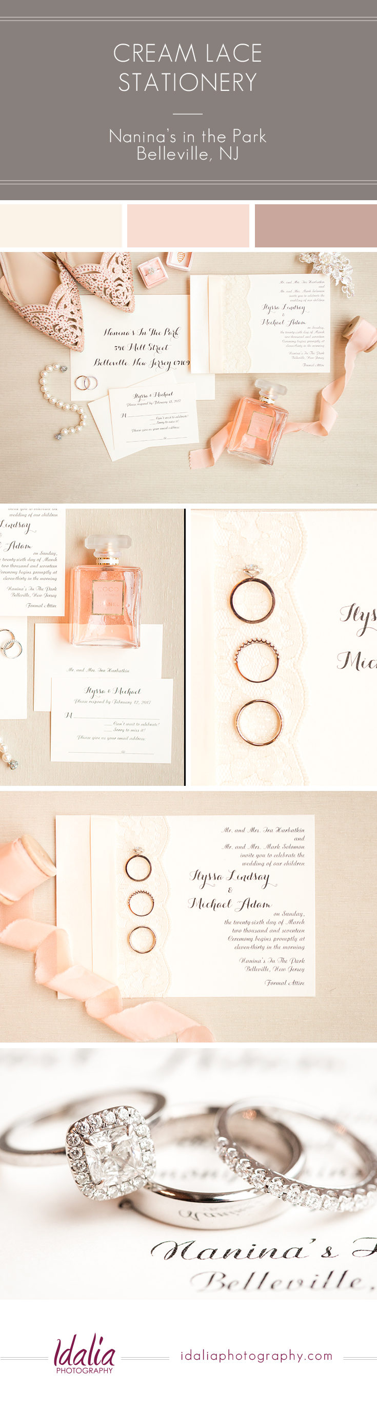 Lace Invitation Ideas by Invitation Gallery | Photos by Idalia Photography