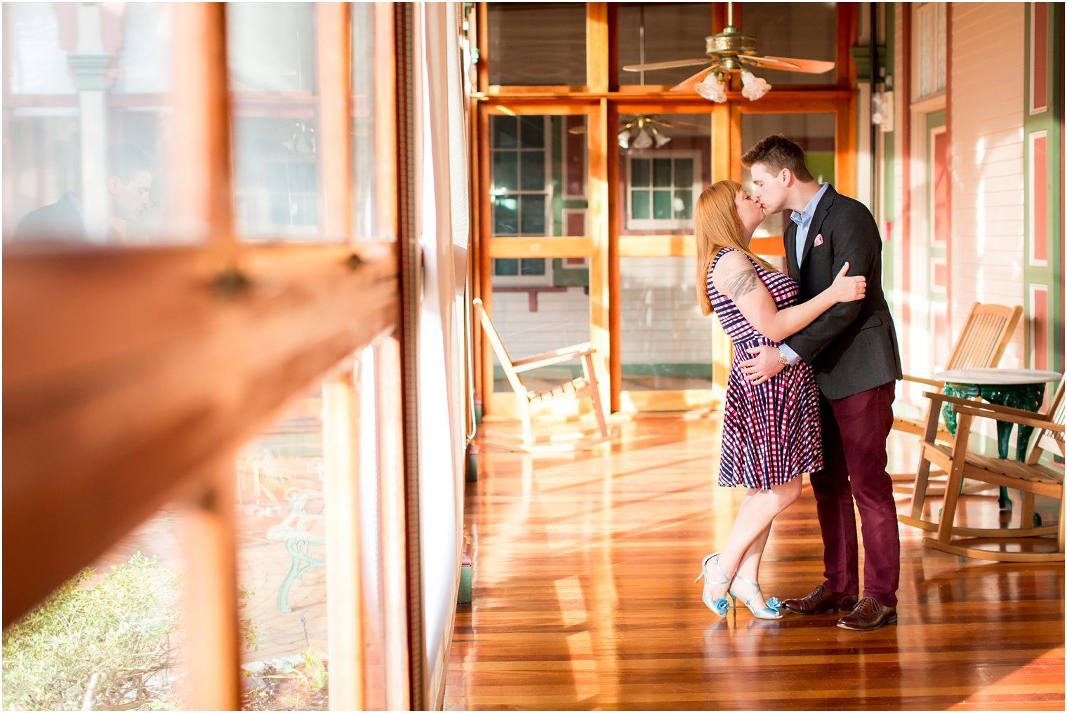 Romantic couple photo at Cape May Anniversary Session