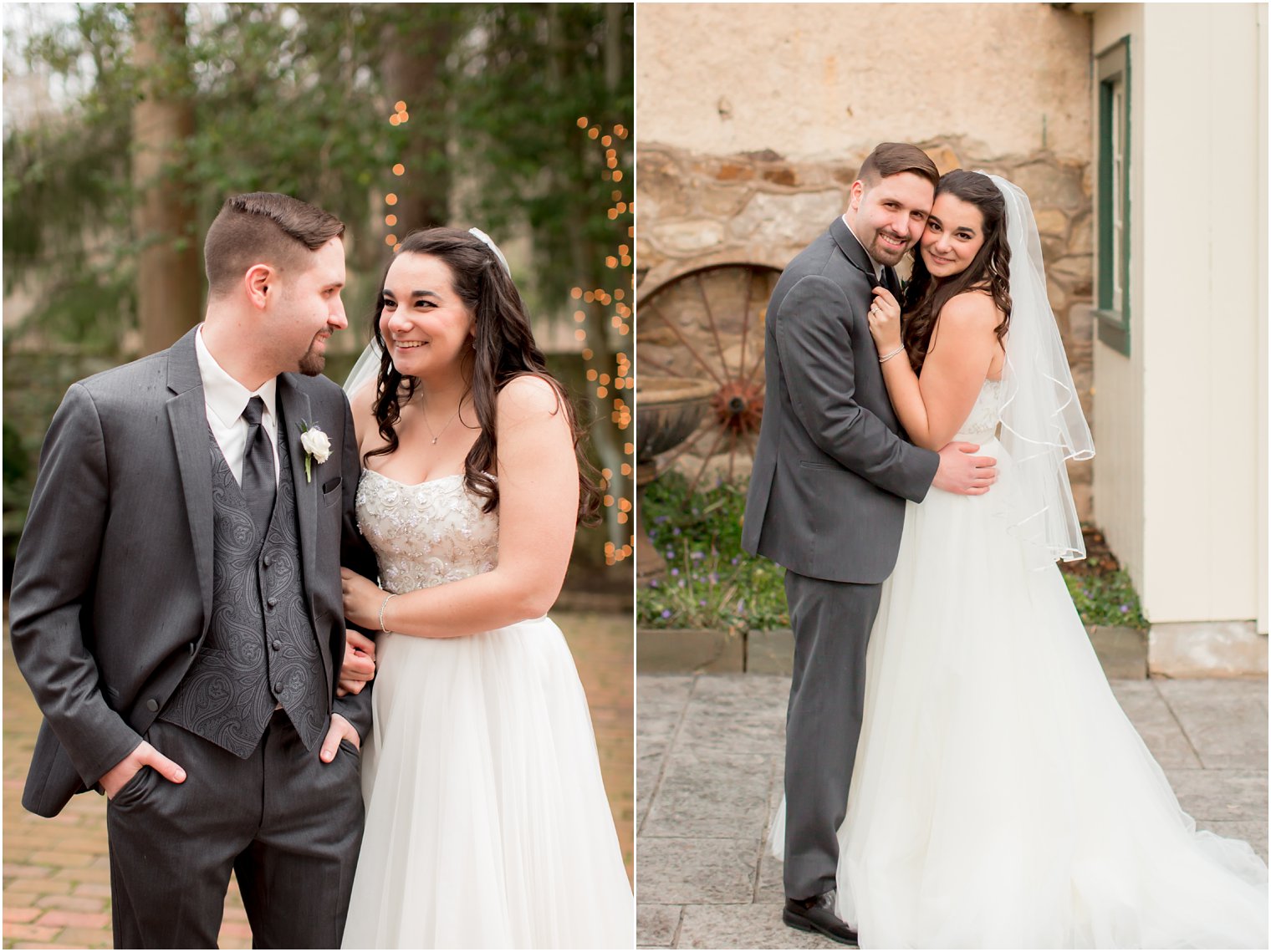 Bride and groom formal portraits at HollyHedge | Photo by PA Wedding Photographers Idalia Photography