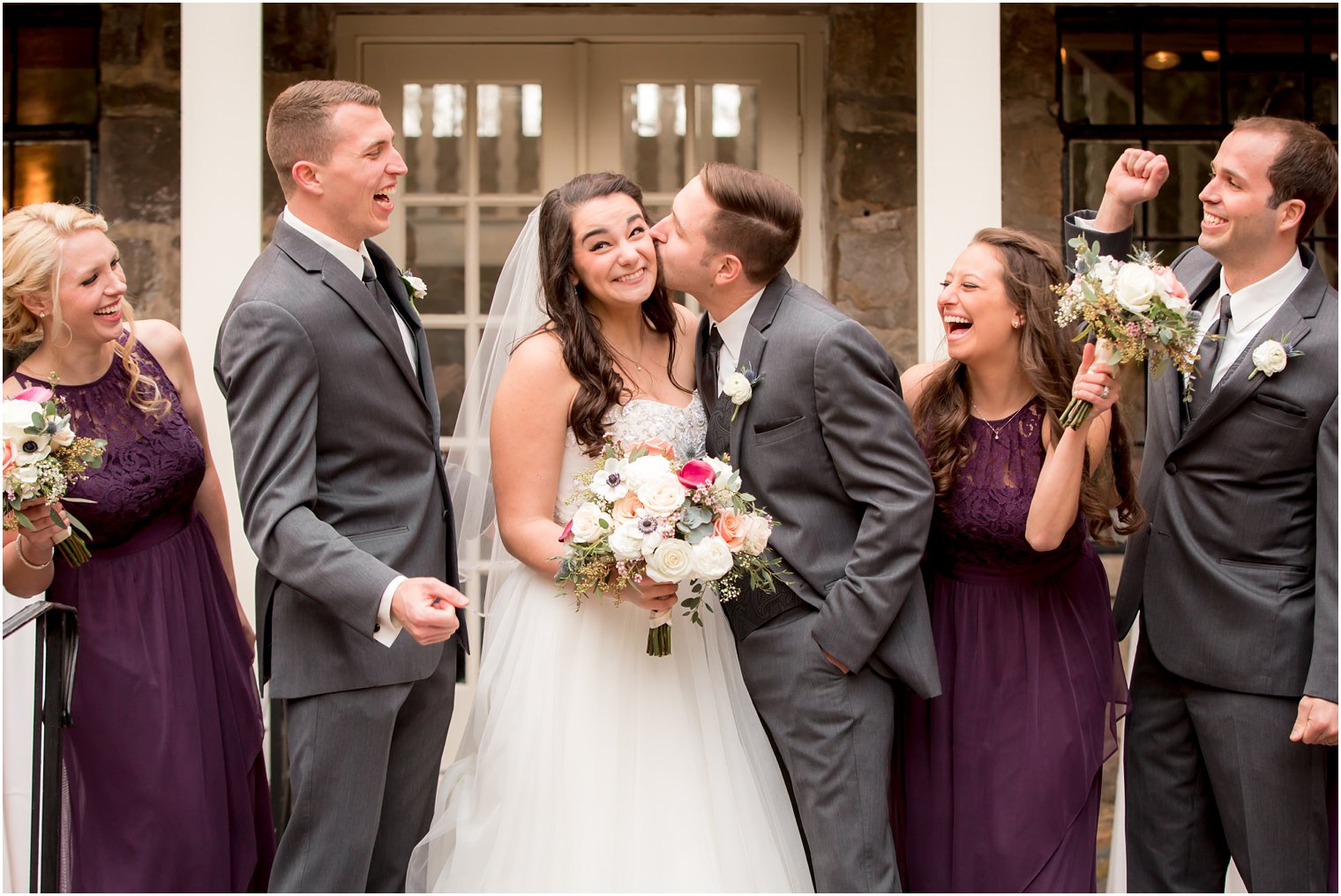 Fun bridal party photo at New Hope wedding | Photo by PA Wedding Photographers Idalia Photography