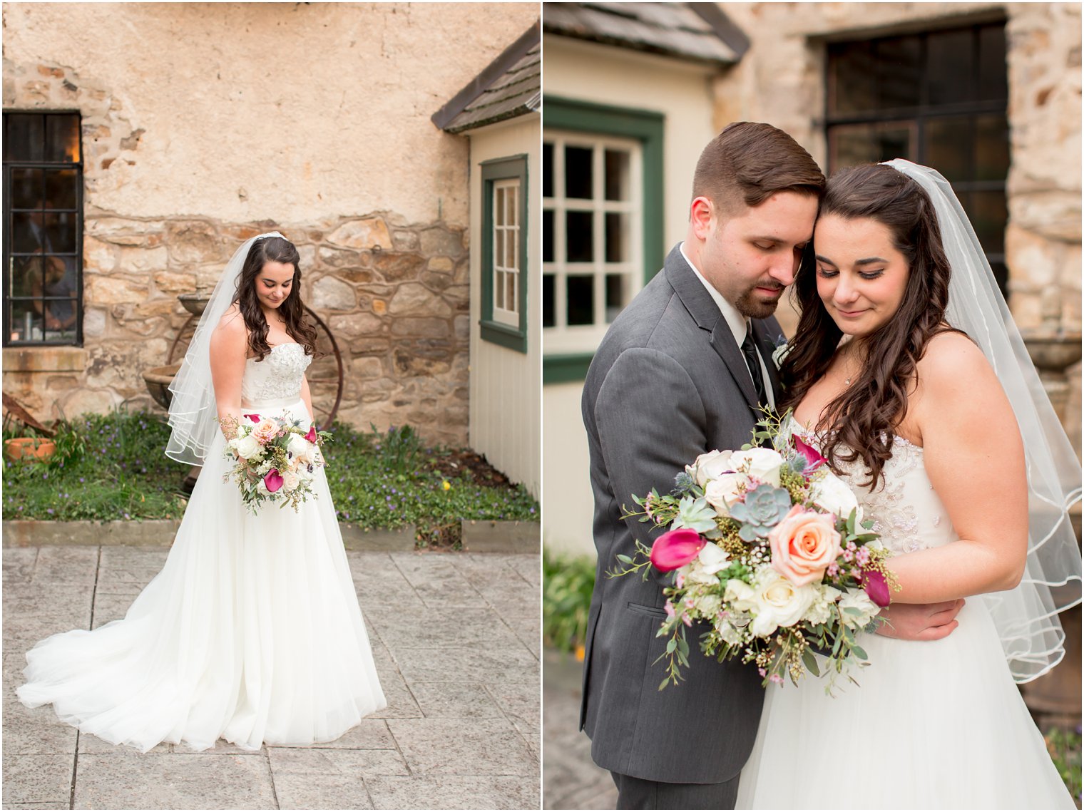 Romantic bride and groom photos at Holly Hedge Estate | Photo by PA Wedding Photographers Idalia Photography