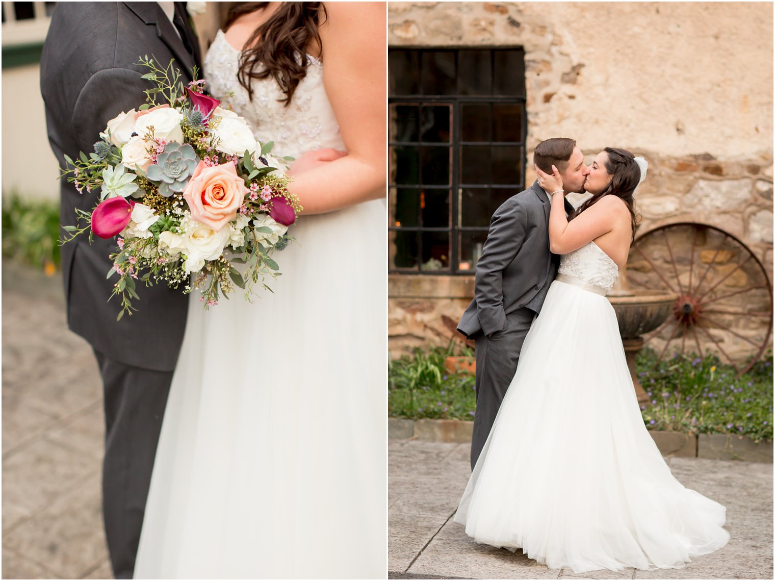 Multi-colored wedding bouquet by Pod Shop Flowers | Photo by PA Wedding Photographers Idalia Photography