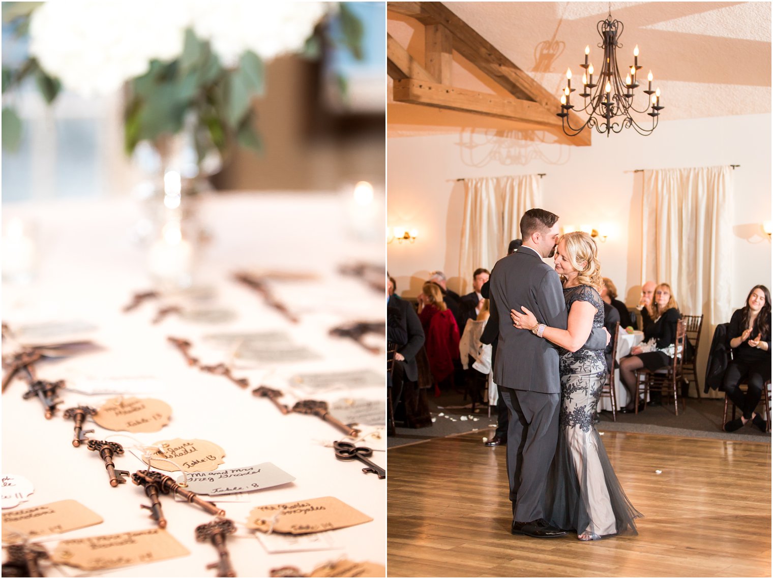 Antique key favors at rustic wedding | Photo by PA Wedding Photographers Idalia Photography