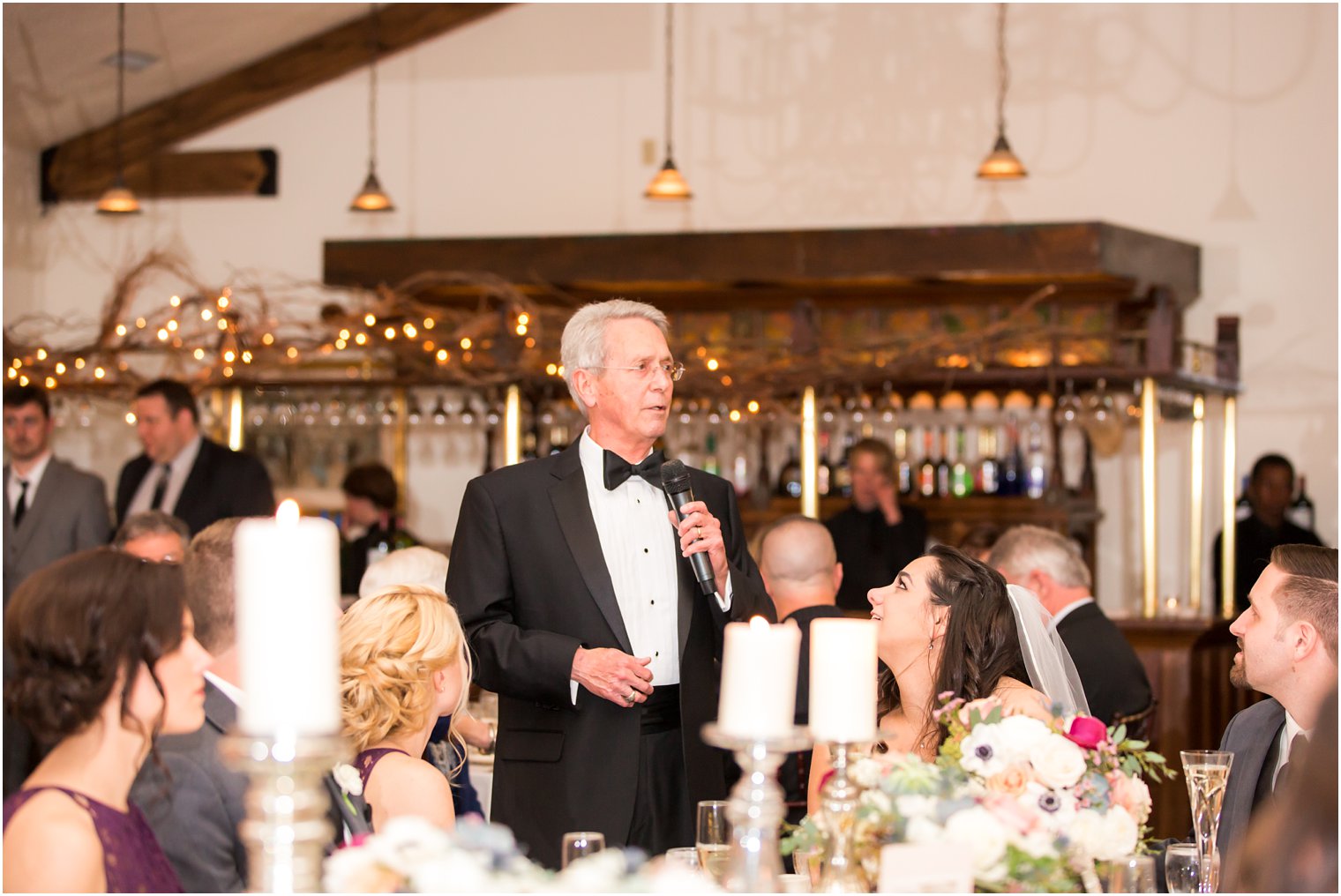 Father of the bride speech at Holly Hedge | Photo by PA Wedding Photographers Idalia Photography