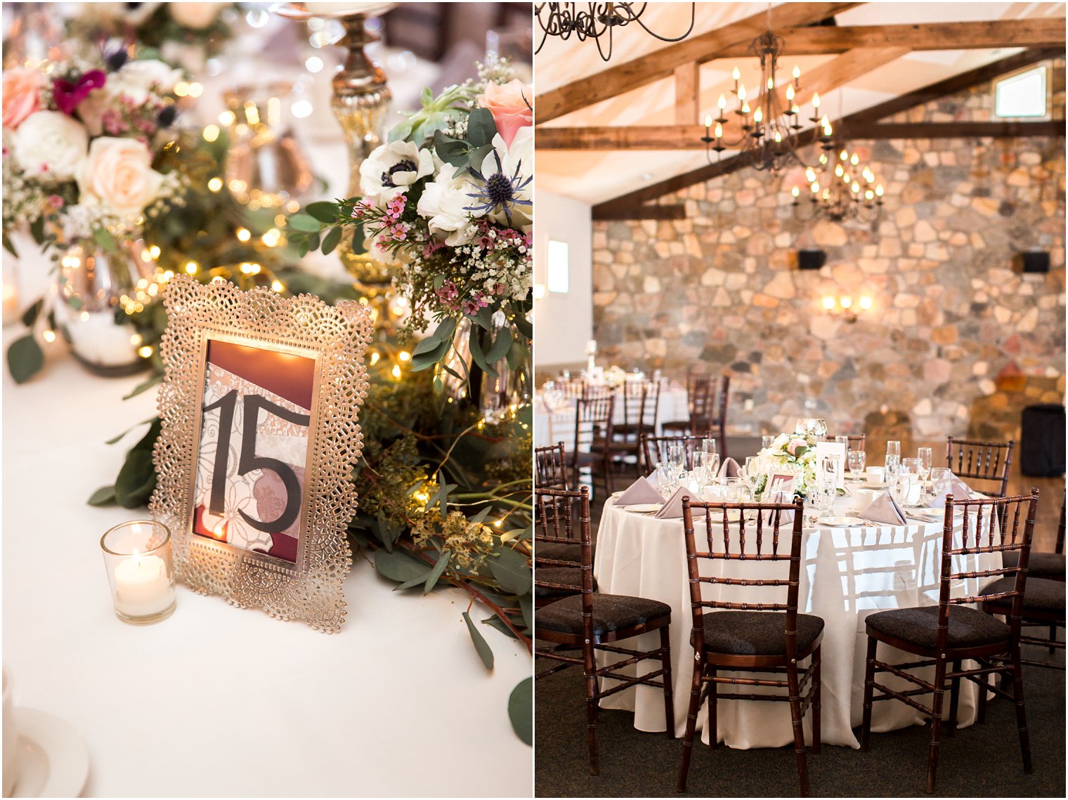 Rustic purple and gray wedding reception ideas | Photo by PA Wedding Photographers Idalia Photography